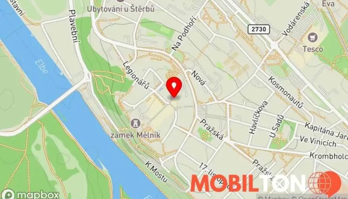 mapa Restaurace Na Hradbách Restaurace v 9, nám. Míru 10