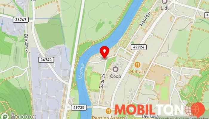 mapa Restaurace Na Kapli Restaurace v Na Kapli 86