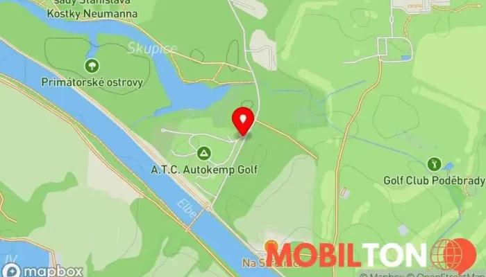 mapa Restaurace Na Kempu Restaurace v Poděbrady III