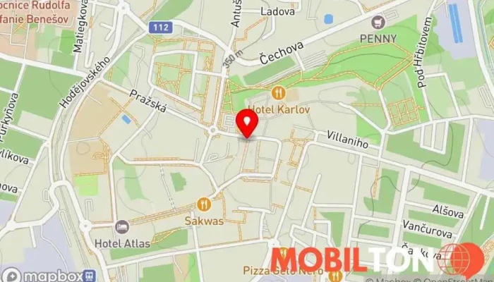 mapa Restaurace Na Knížecí Restaurace v Masarykovo nám. 1