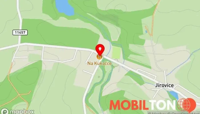mapa Restaurace na Kukačce Restaurace v Bystřice-Benešov u Prahy