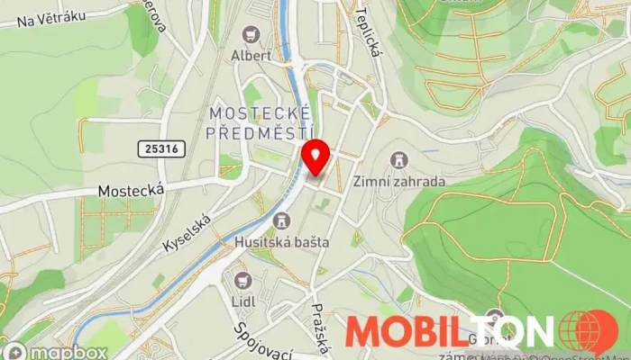 mapa Restaurace Na Náměstí Restaurace v Mírové nám. 45