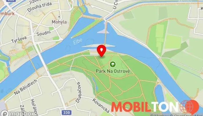 mapa Restaurace Na Ostrově Restaurace v Na Ostrově 432
