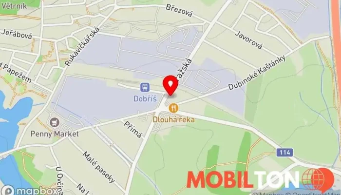 mapa Restaurace Na Prachandě Restaurace v Pražská 469