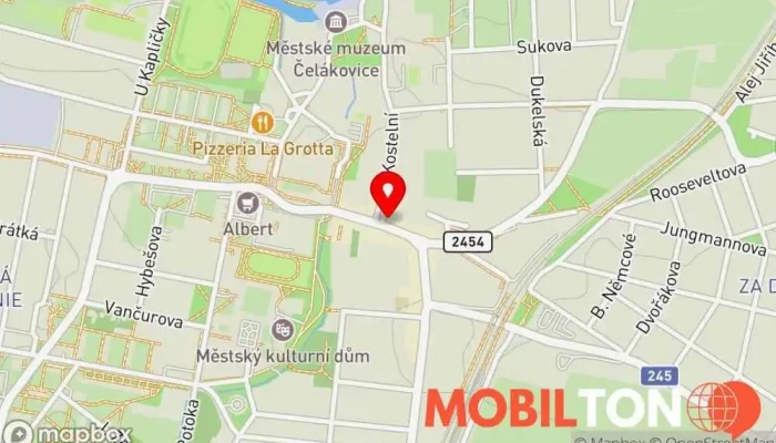 mapa Restaurace Na Růžku Restaurace v Sedláčkova 45