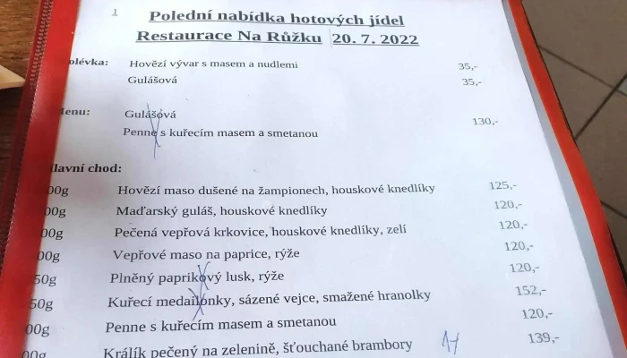 Restaurace Na Ruzku Blizko Mě - Husova 532