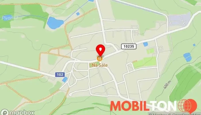 mapa Restaurace Na Sále Restaurace v Krásná Hora nad Vltavou