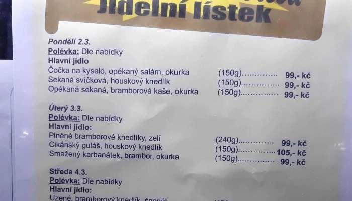 Restaurace Na Útesu - Obránců Míru 2718