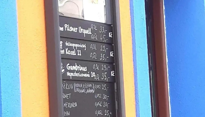 Restaurace Na Veverce -  Menu - Olšany
