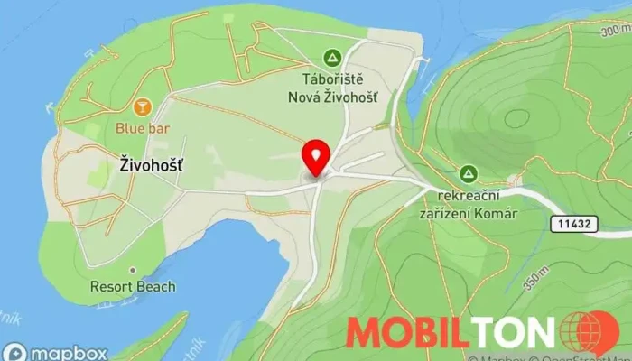 mapa Restaurace Na Vyhlídce Restaurace v Křečovice-Neveklov
