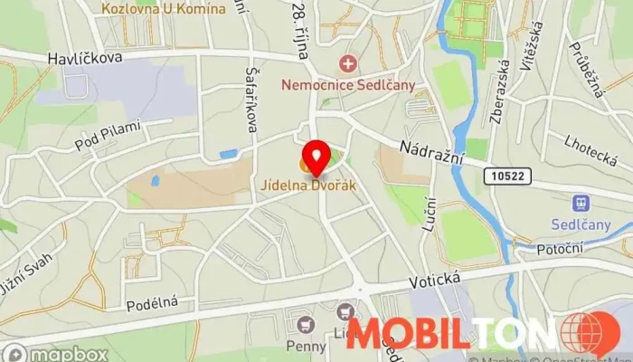 mapa Restaurace Na Vyšehradě Restaurace v Komenského nám. 48