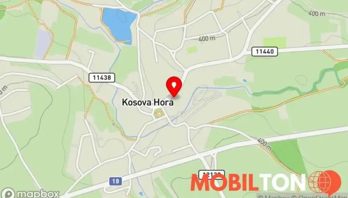 mapa Restaurace Na Zámecké Restaurace v Kosova Hora