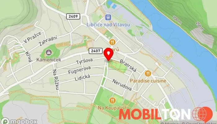 mapa Restaurace Na Žíněnce Restaurace s malými jídly, Hospoda v nám. Svobody 249