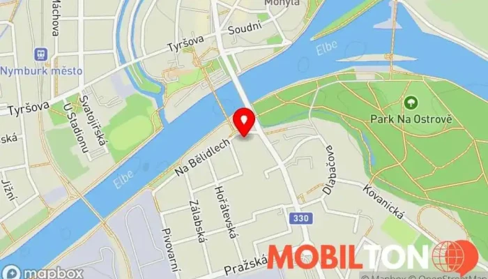 mapa Restaurace Na Žofíně Restaurace v Na Bělidlech 291