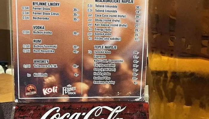 Restaurace Nadrazi Menu - Podmokly