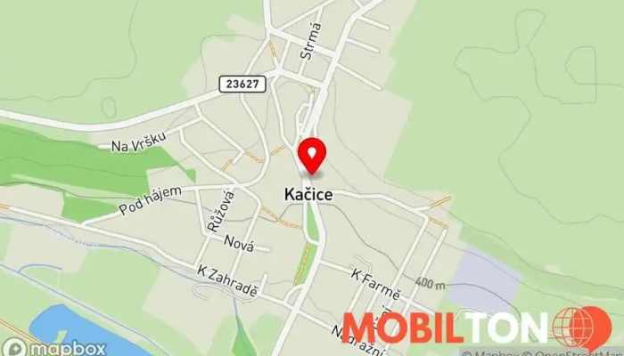 mapa Restaurace Obecňák Kačice Restaurace v Masarykova 20
