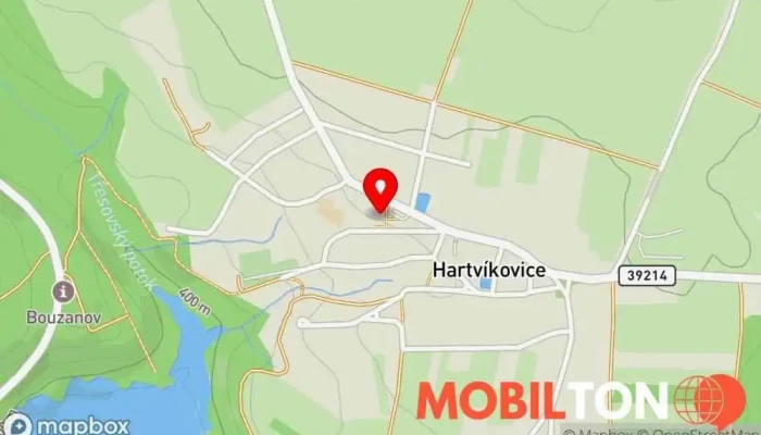 mapa Restaurace Outulný Restaurace v Hartvíkovice