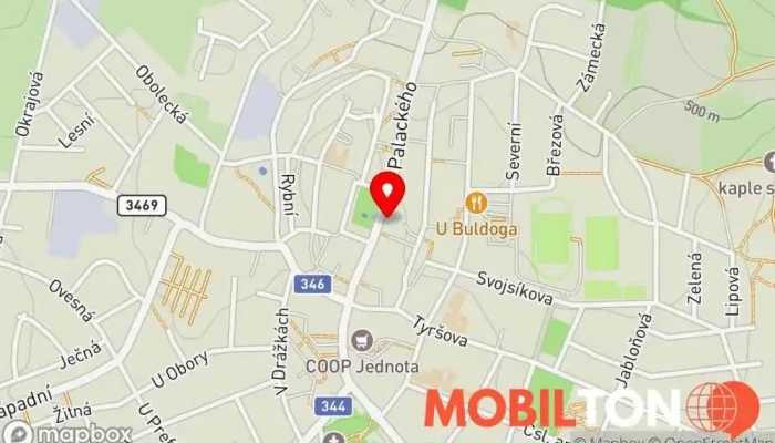 mapa Restaurace Panský dům Chotěboř Česká restaurace, Bar, Kavárna / Čajovna, Koncertní síň, Školicí centrum v nám. T. G. Masaryka 320