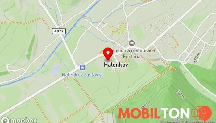mapa Restaurace Park Halenkov Restaurace v Halenkov