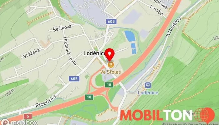 mapa Restaurace & Penzion Ve Století Hostinec s ubytováním, Penzion v Husovo nám. 11