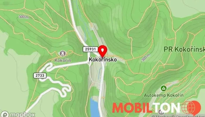 mapa Restaurace Pobuda Restaurace v Kokořín