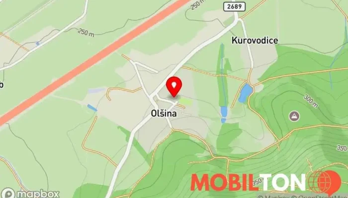 mapa Restaurace Pod Hrady Olšina Restaurace v Mnichovo Hradiště-Loukov u Mnichova Hradiště