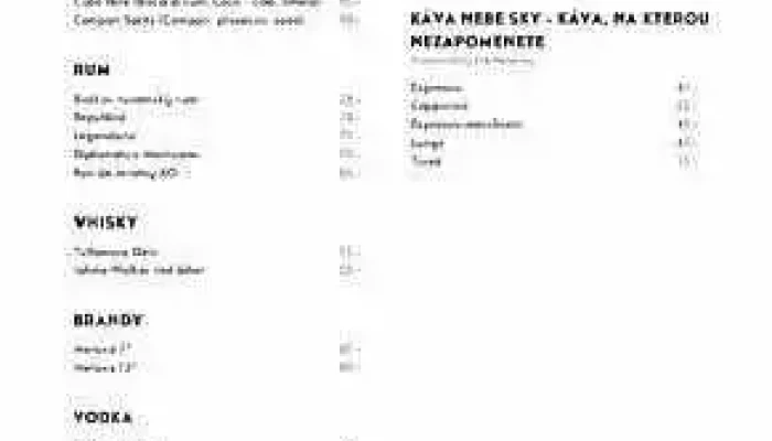 Restaurace Pod Hrady Olsina Menu - Mnichovo Hradiště-loukov U Mnichova Hradiště