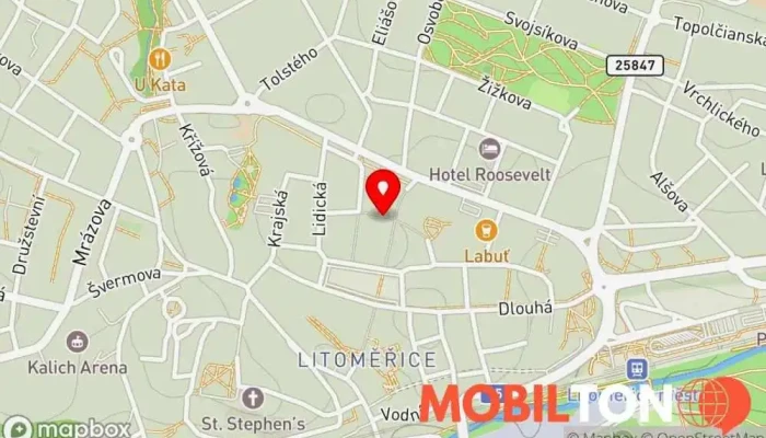 mapa Restaurace RoBo Rodinná restaurace v Město