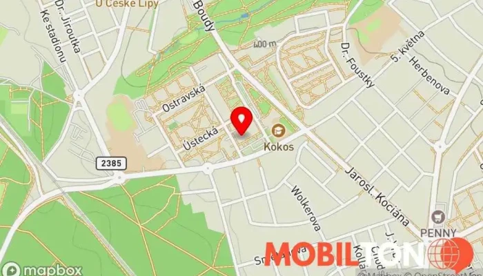 mapa Restaurace Rock 'N' Roll Kladno Restaurace, Americká restaurace v Kročehlavy