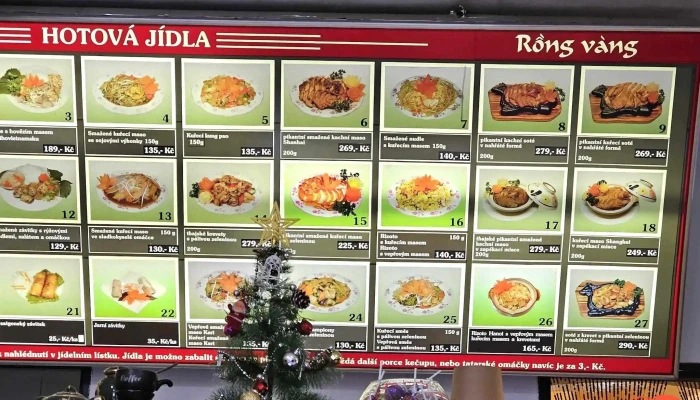 Restaurace Rongvang -  Menu - Palackého 1214