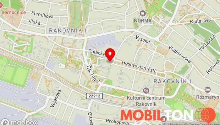 mapa Restaurace Šalanda Rakovník Restaurace v Husovo nám. 53