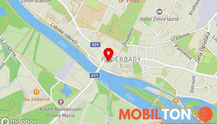 mapa Restaurace Savoy Restaurace v Poděbrady I