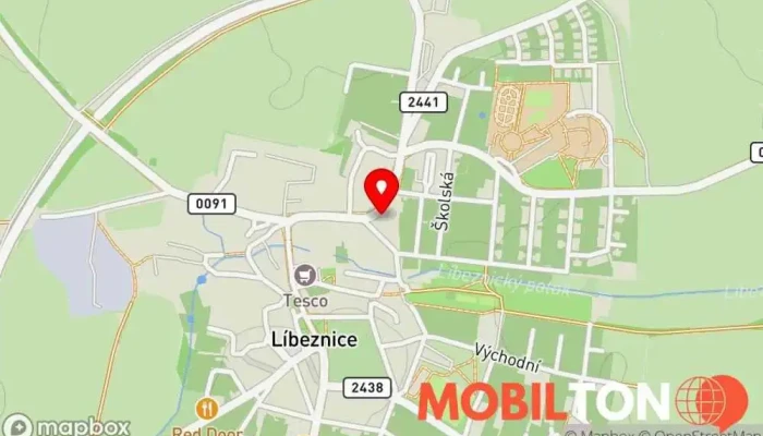 mapa Restaurace Selský Dvůr Restaurace v Mělnická 1