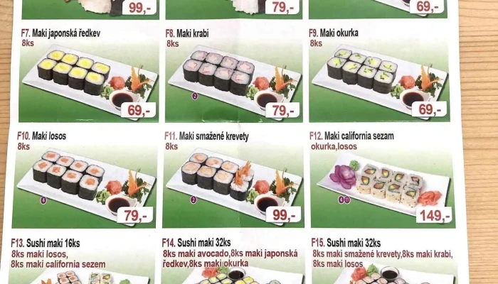 Restaurace Shen Zhou -  Menu - Beroun-město