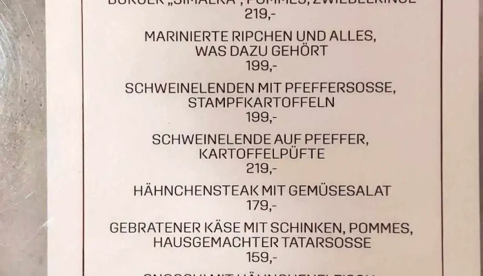 Restaurace Simalka Menu - 17. Listopadu 493