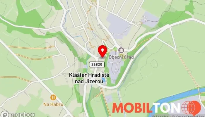 mapa RESTAURACE SKÁLA Pivovarská restaurace v Klášter Hradiště nad Jizerou