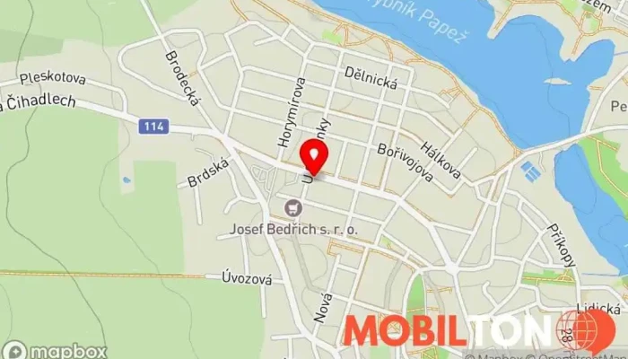 mapa Restaurace Slovanka - Bubanová Jaroslava Restaurace, Smíšené zboží v Plukovníka B. Petroviče 419