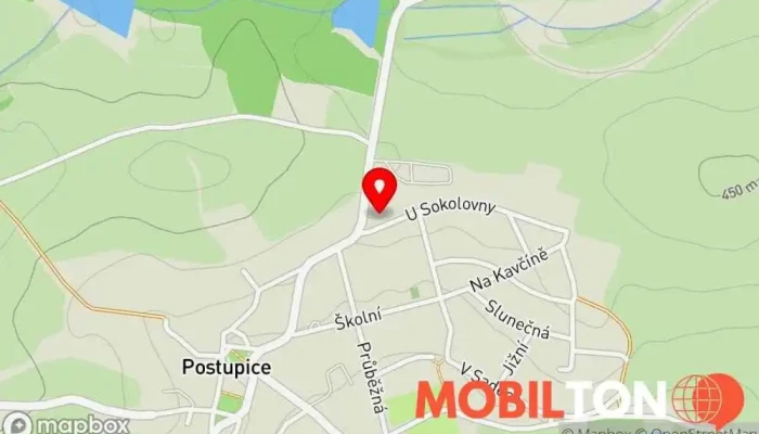 mapa Restaurace Sokol Hospoda v U Sokolovny 124