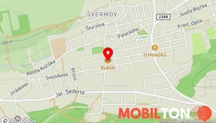 mapa Restaurace Sport - Kuklík Pivní výčep, Hudební klub v Husova 353
