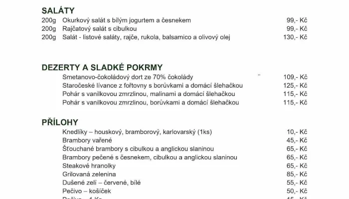 Restaurace Stara Myslivna Od Vlastnika - Konopiště