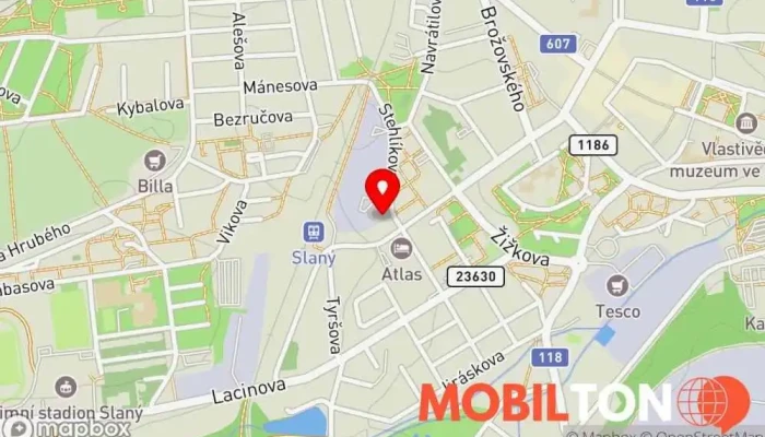 mapa Restaurace Továrna Pivovarská restaurace, Česká restaurace v Wilsonova 689