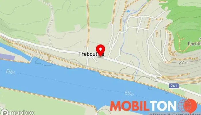mapa Restaurace Třeboutice Restaurace v Křešice-Litoměřice 1