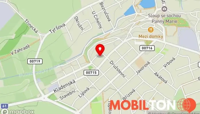 mapa restaurace U Bečvářů, Buštěhrad Restaurace v Žižkova 218/3