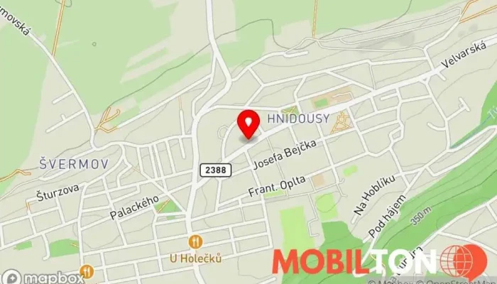 mapa Restaurace U Bejčků Restaurace v Velvarská 1390