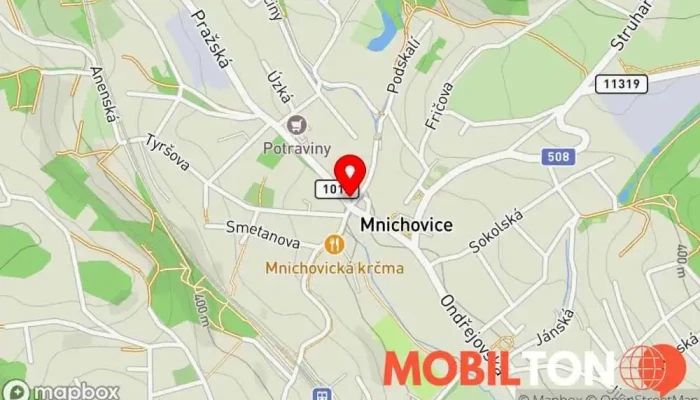 mapa Restaurace u Belmonda Restaurace v Pražská 15