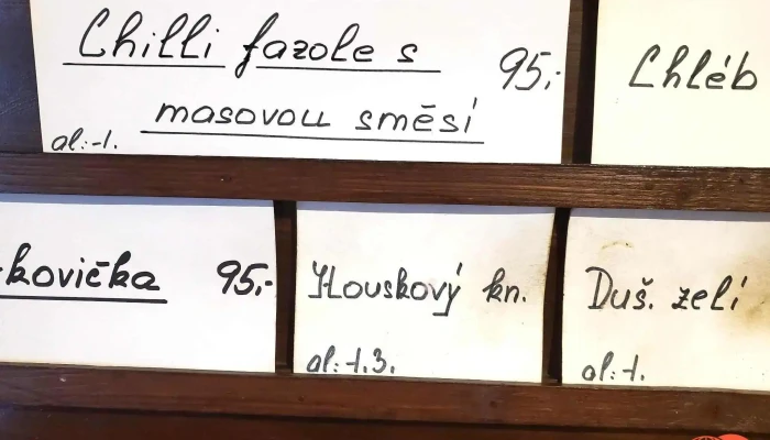 Restaurace U Belohlavku Menu - Počaply