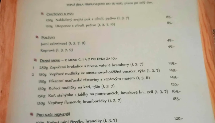 Restaurace U Berusky Oblast - Nám. Nár. Povst. 19