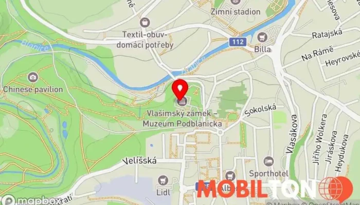 mapa Restaurace U Blanických rytířů Restaurace v Zámek 1