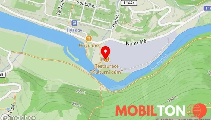 mapa Restaurace U Bony Restaurace, Steaková restaurace v Na Břasích 493