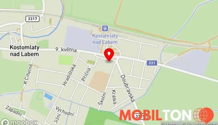 mapa Restaurace U Evy Restaurace v Školní 370